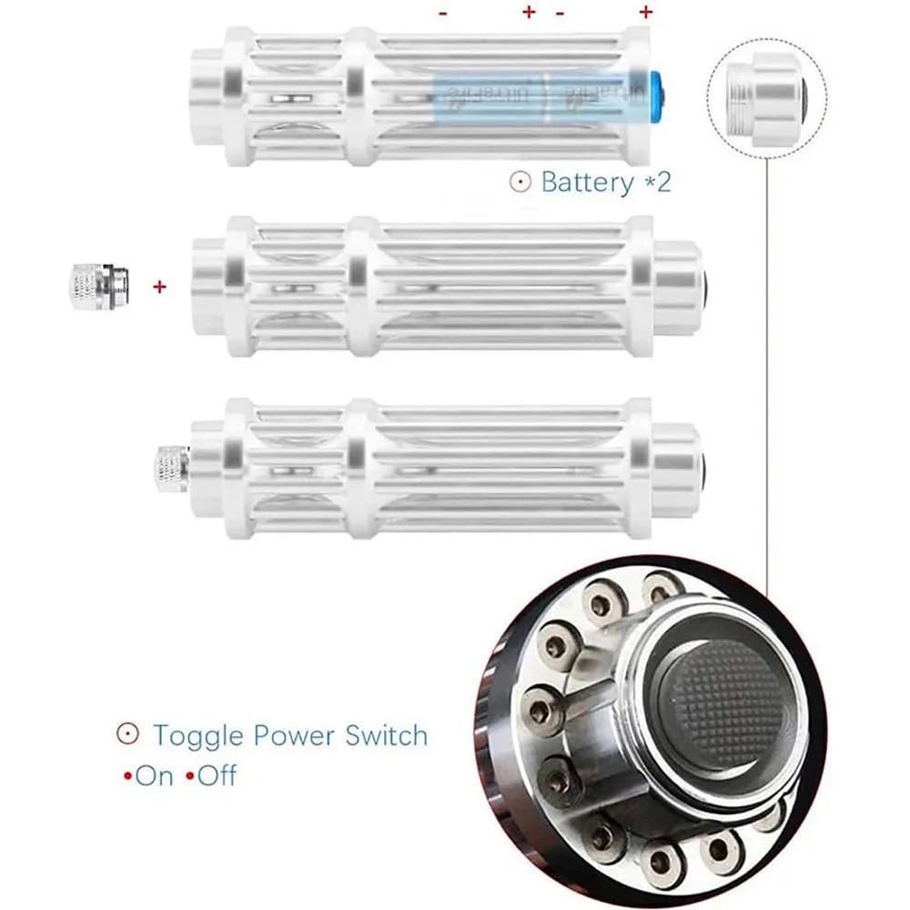 هدايا عيد الميلاد للهالوين، مؤشر ليزر أحمر أخضر، أداة تعليمية للحيوانات الأليفة، قلم ليزر قابل للتعديل بتركيز ليزر (بدون بطارية)