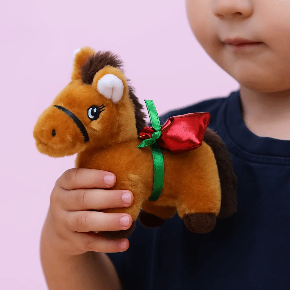 Chinese stijl vintage pony sleutelhanger mascotte PP katoen cartoon dier gevulde collectie pluizige Chinese paard sleutelhanger