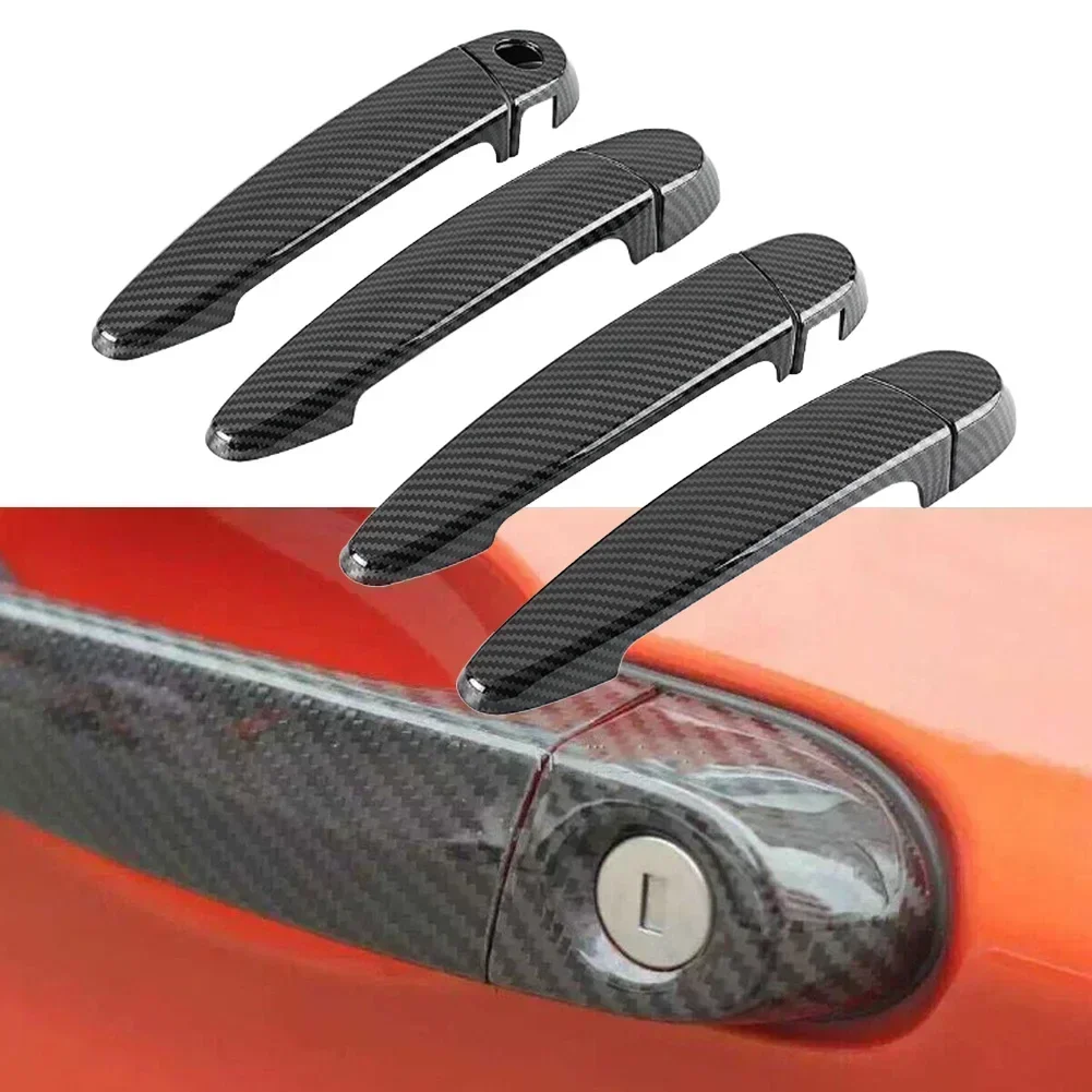 

4pcs For BMW E87 E90 E91 E92 E93 F30 for X1 X2 X4 X6 Car Accessories Carbon Left / Right Door Handle Pull Cover Trim Accessories