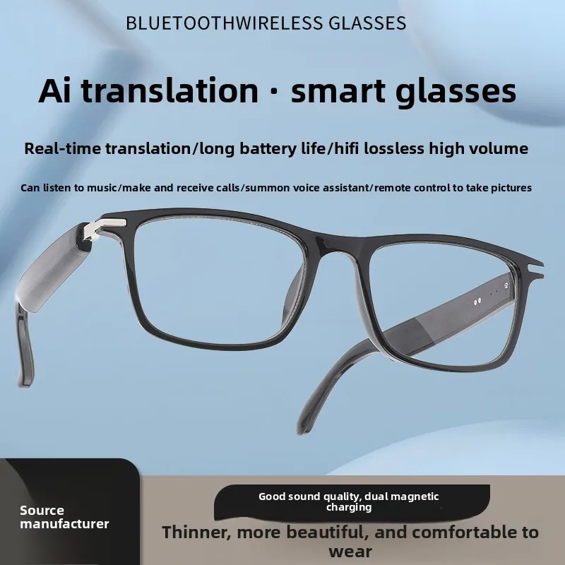 AI Smart Bluetooth Glasses Best-Selling Open-Ear Audio Sunglasses Crystal-Clear Sound & Calls Music,Navigation UltraLong Battery