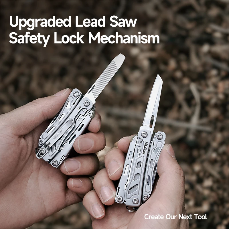 ネクツール キーホルダー ミニ フラッグシップ F12 折りたたみ式マルチツール 13 in 1 ドライバー ペンチ ヤスリ 定規 栓抜き ハサミ EDC ハンドツール