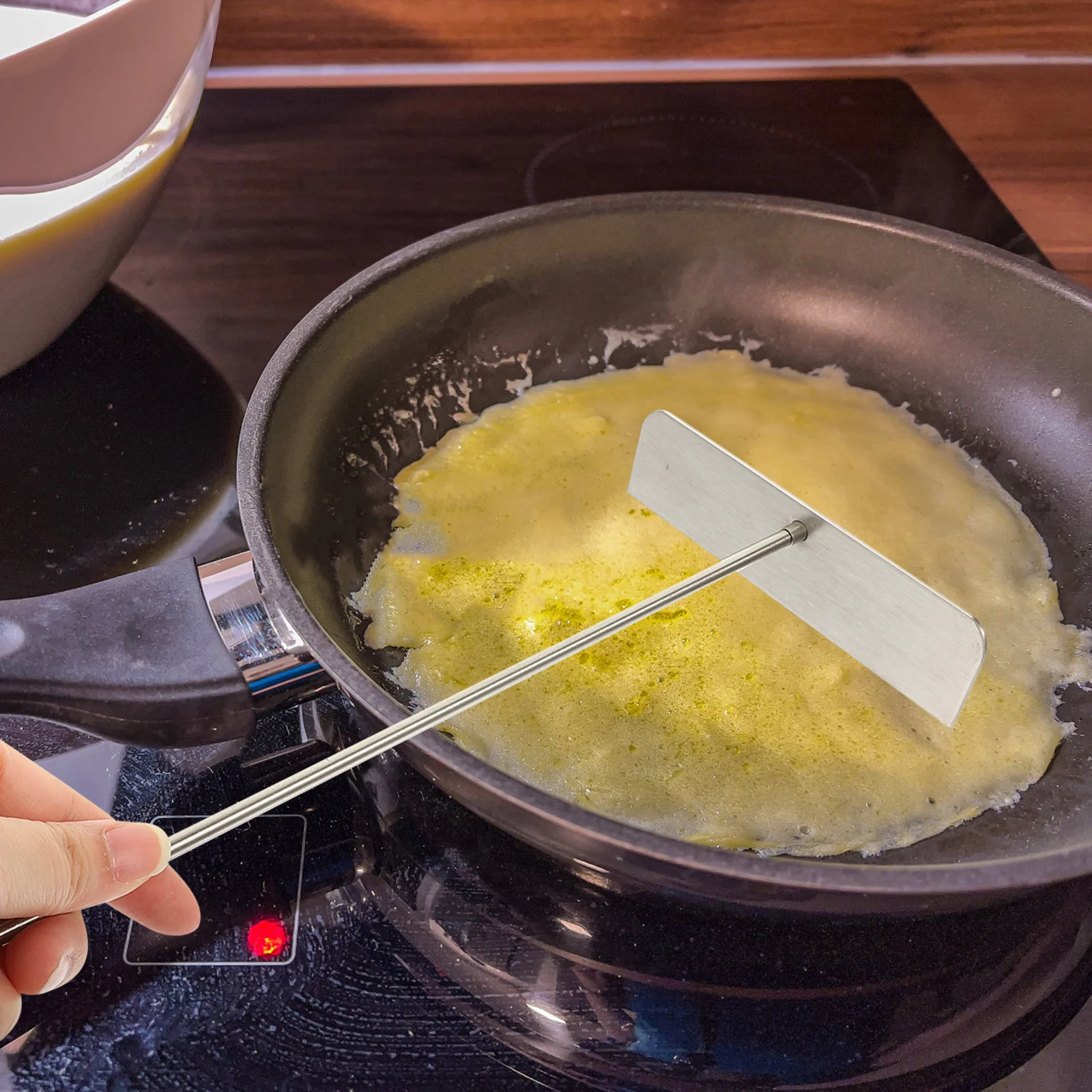 

T-Shaped Stainless Steel Crepe Spreader for Pancake Crepe Maker Smooth Surface Spread Tool Household Cooking Utensil