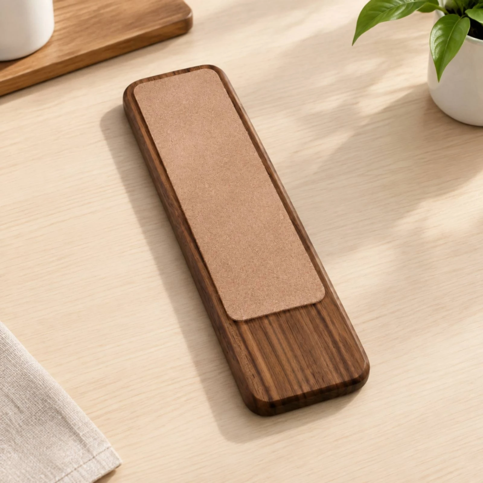 Leather Strop Compact Handheld Strop Honing Tool Double-Sided for Leatherworkers, Blade Sharpening, Leatherworking