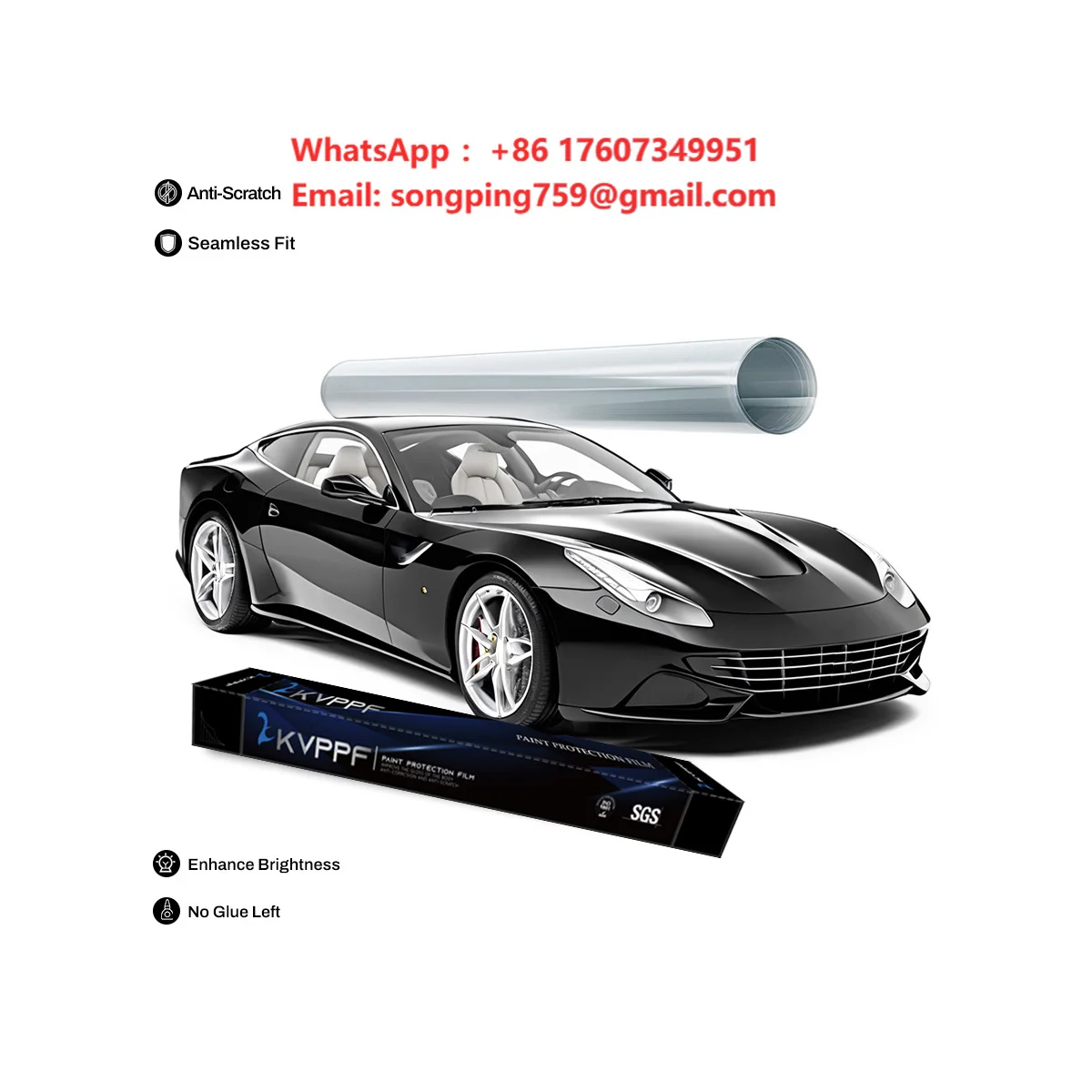 

Factory Direct Supply UV Resistant TPU Car Covering Film for SUV with Self Healing Top Coat Gloss Paint Protection Film