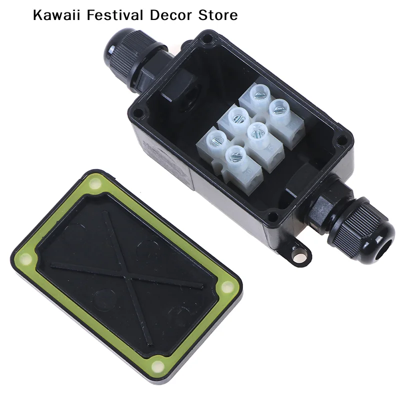 【K】2 Way Outdoor Waterproof IP66 Electrical Cable Wire Connector Junction Box With Terminal 450V Junction Box for Led Light