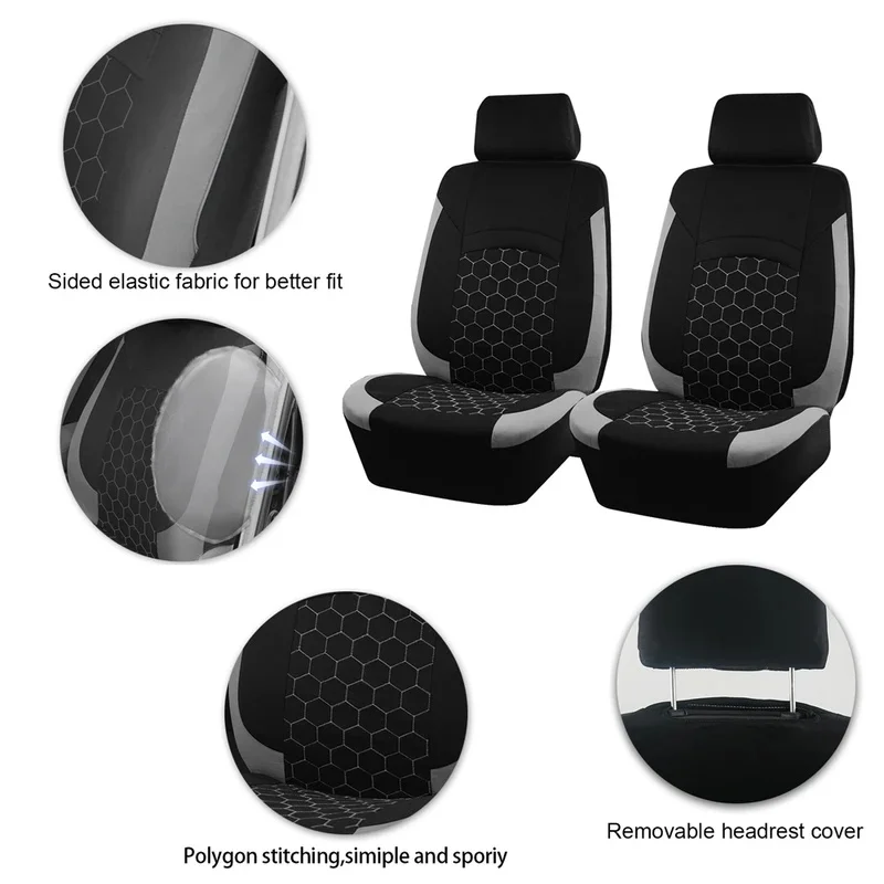 High Quality Polyester Cushion Unit, Football Embroidery, Honeycomb Texture, Multi Vehicle Fit, Sedan SUV Truck Compatible Cushi