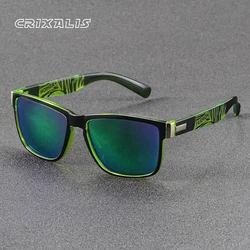 CRIXALIS Fashion Vintage Square Sunglasses for Men Women Driving Luxury Brand Designer Sun Glasses Anti-Glare Retro Shades UV400