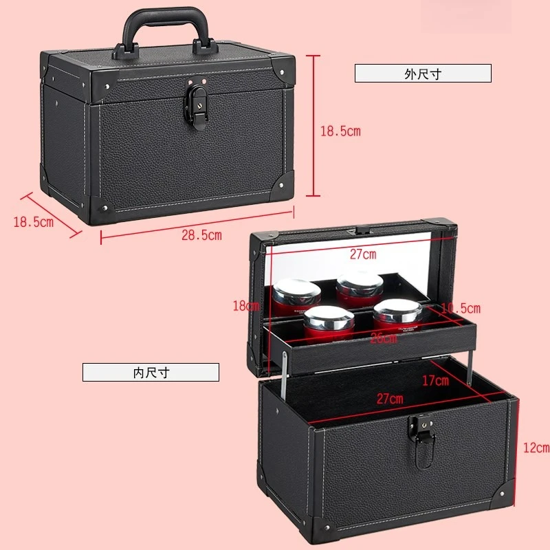 Professional Large-capacity Eyelash Tattoo Embroidery Ear Picking Foot Therapy Technician Makeup Portable Toolbox Storage Box