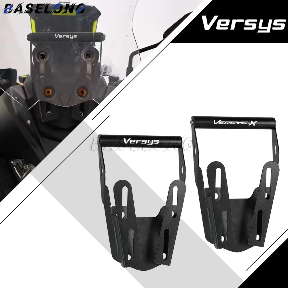 

For KAWASAKI VERSYS X300 X250 X-300 Versys250 Versys300 2017-2025 2026 Motorcycle Navigation Bracket Mount Smartphone GPS Holder