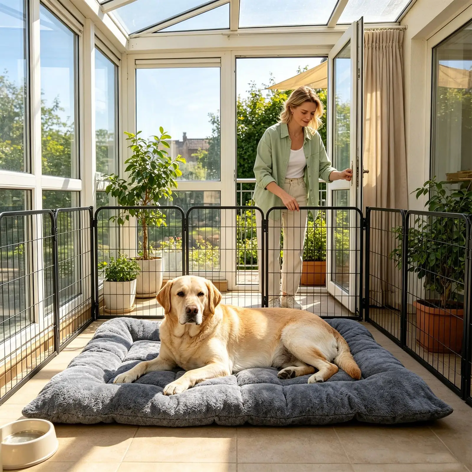 Dog Beds Thickened Soft Rectangular Sofa Cushion Plush Dog Crate Bed For Small Medium Large Breed Home Entryway Floor Crate