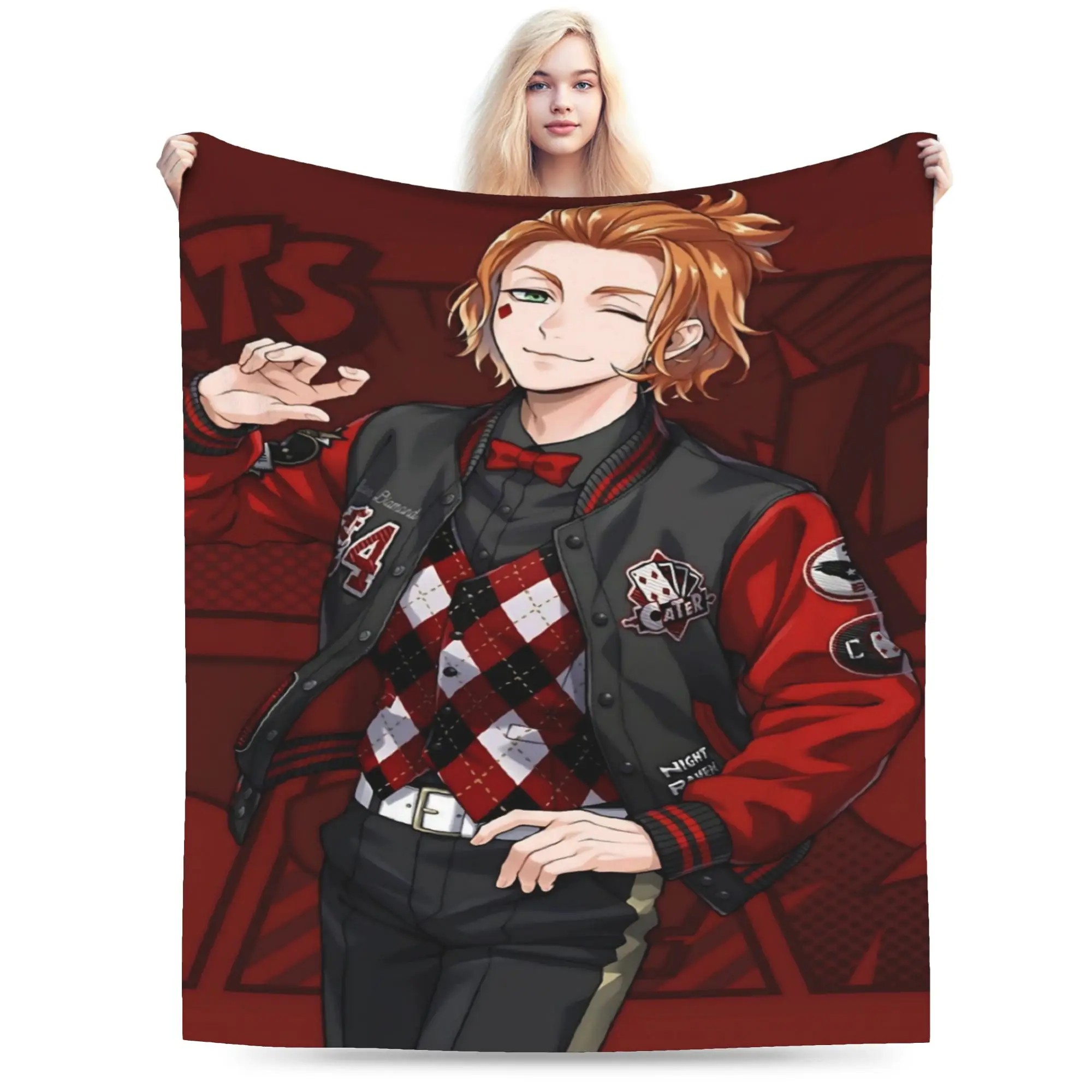 Comfortable Twisted Wonderland Leona Kingscholar  Blanket Accessories Room Decorative  Blanket Throw Super Soft Coral Fleece