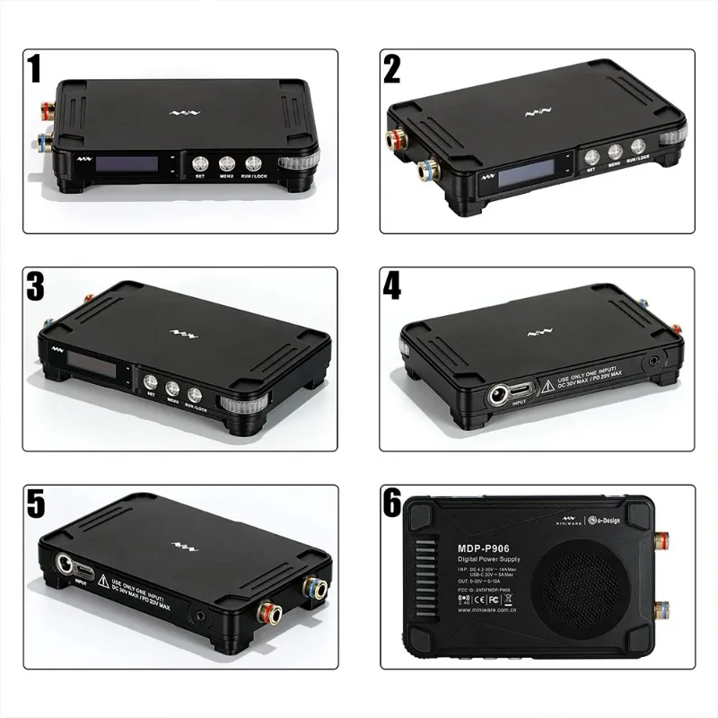 Miniware MDP-P906 مصدر طاقة رقمي قابل للتعديل 30 فولت 10A CV CC مخرج تيار مستمر مختبر صغير قابل للبرمجة وحدة قياس الطاقة الخطي