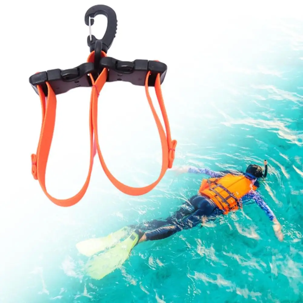 Sangle de palmes de plongée en nylon ABS durable, 7 couleurs, bottes de plongée universelles légères, sangle de plongée sous-marine, plongée en apnée, mise en œuvre gratuite