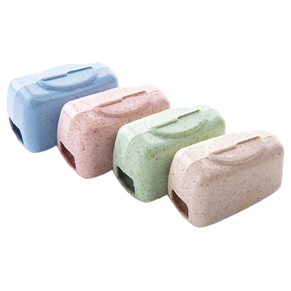 8 قطعة أغطية فرشاة الأسنان قبعات حقيبة سفر عالمية لرؤوس فرشاة الأسنان حماية خفيفة الوزن صندوق تخزين قوي العناية بالفم