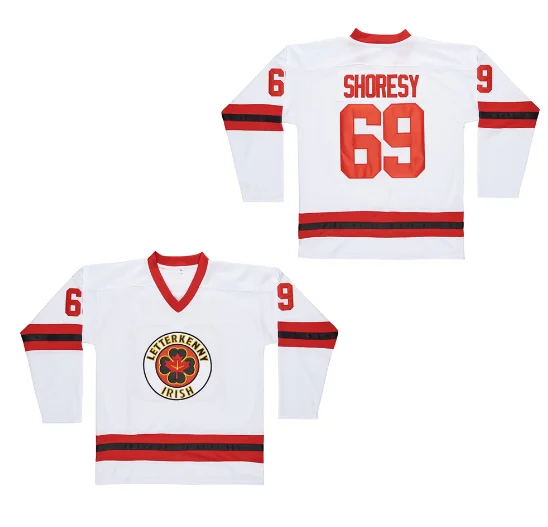 Ice Hockey Jersey Letterkenny #69 Irish Men Women and kid's Embroidered Customized With High Quality