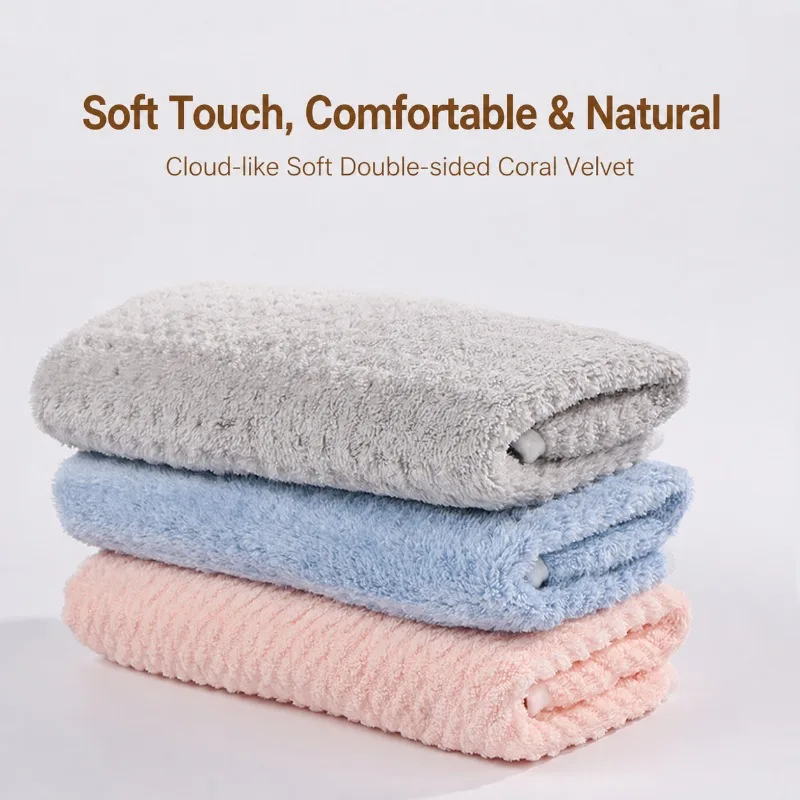 Waffle Weave Face Towel Super Absorbent Quick Dry Lint-free Household Wash Cloth for Men Women Soft Hair Drying Towel Bathroom