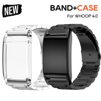 Metal Fitness Band Adjustable with Watch Case Replacement Tracker Strap Protector Sports Wristband for Whoop 4.0 Watches Access