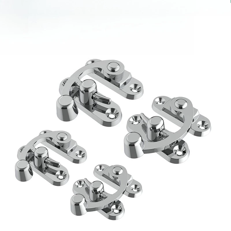 2PCS Zinc Alloy Buckle Box Buckle Antique Jewelry Box Lock Buckle Surface Mounted Lock Buckles Household Hardware Accessories