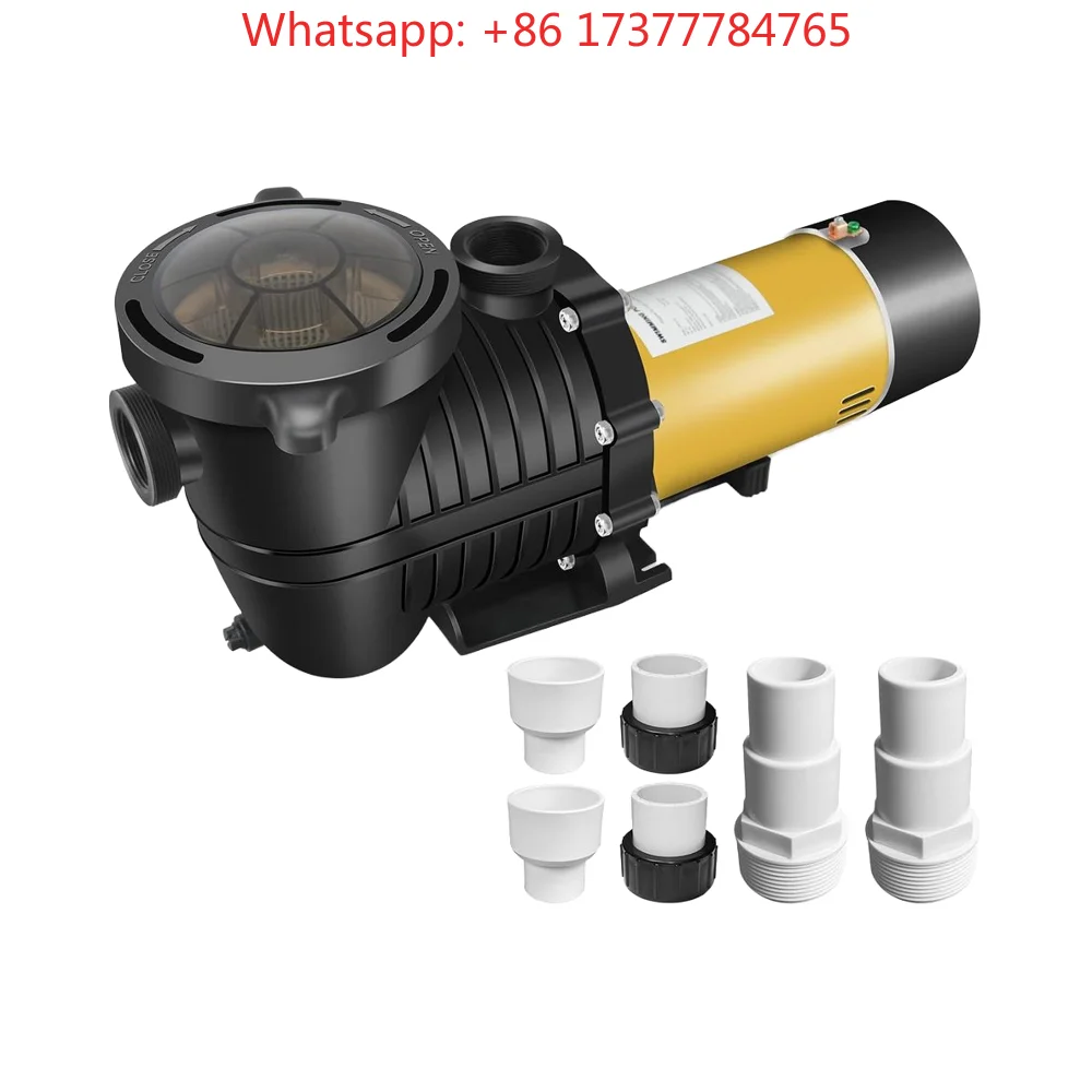2.0HP Energy-Saving Self-Priming Pool Pump for In/above Ground Pools 6600 GPH Two-Speed with 1.25\