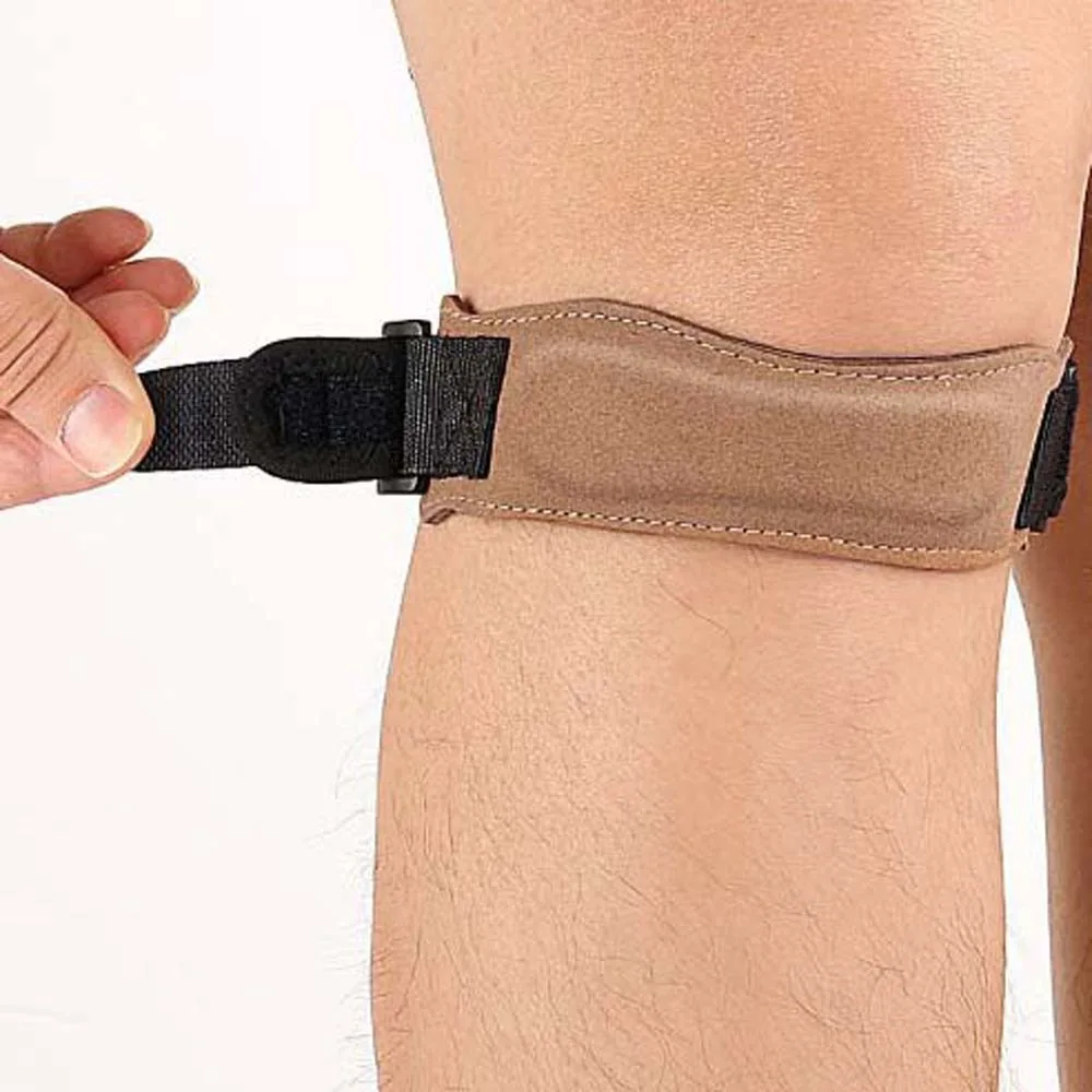 

Knee Pad Shock Absorption Patella Knee Belt Knee Joint Rope Ring Pressure Protection Patella Knee Strap Superfiber Leather