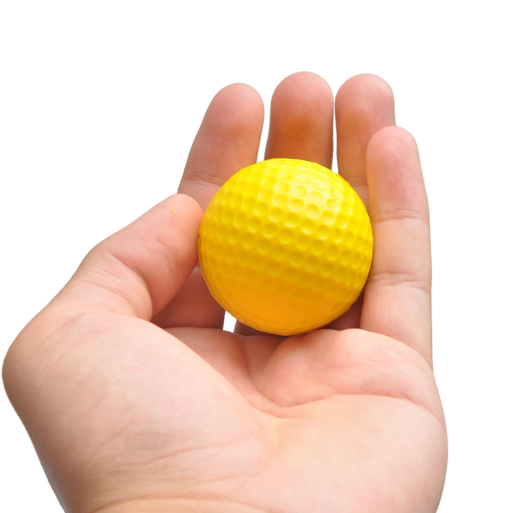 PGM 50er-Pack Gemischte Schaumstoff-Golfbälle, 42mm Übungs-Golfbälle, Realistisches Gefühl, Begrenzter Flugweg, Bunte Bälle für Garten und Indoor – Detail 5