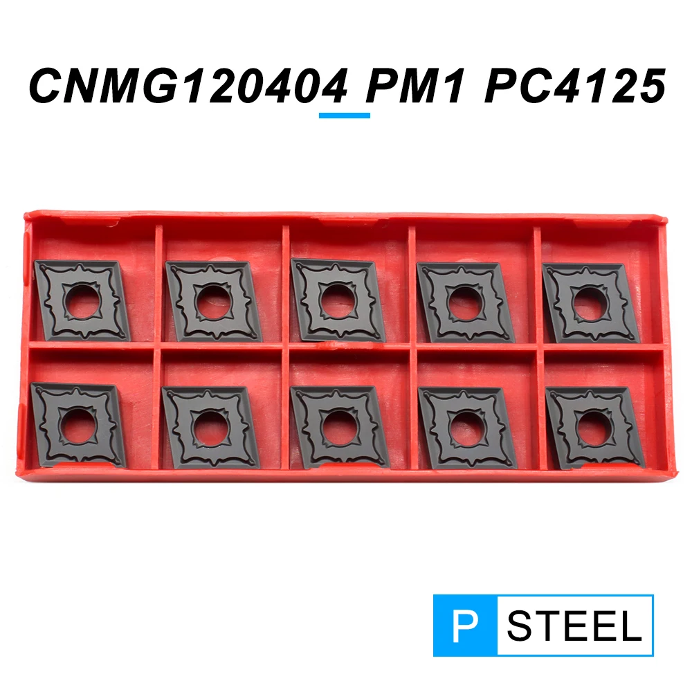 CNMG120404 PM1 PC4125 كربيد إدراج أداة تحول خارجية CNMG 120404 التنغستن شفرات من الكربيدات آلة خرط تعمل بالتحكم الرقمي بواسطة الحاسوب أدوات للصلب