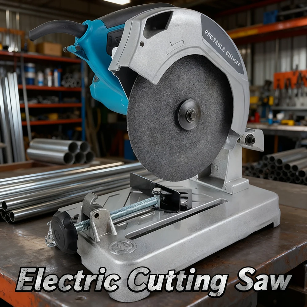Mini Profile Cutting Machine 0-45 Degrees Table Cutter Electric Cut-off Saw Bench Top Cutting Saw for Metal Wood Plastic Cutting
