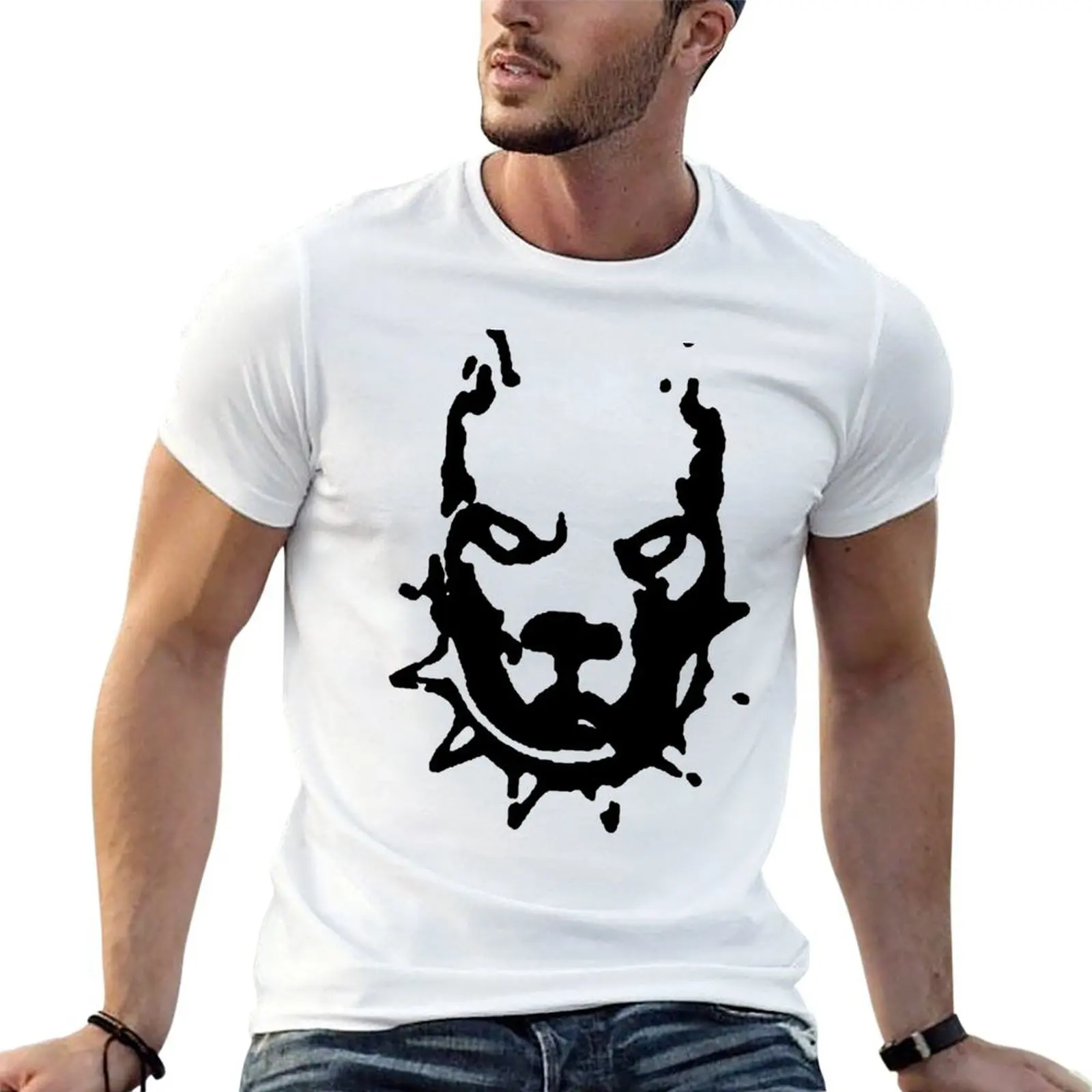 

PITBULL TERRIER T-Shirt cotton tshirt 100% man t shirt graphic T-Shirt