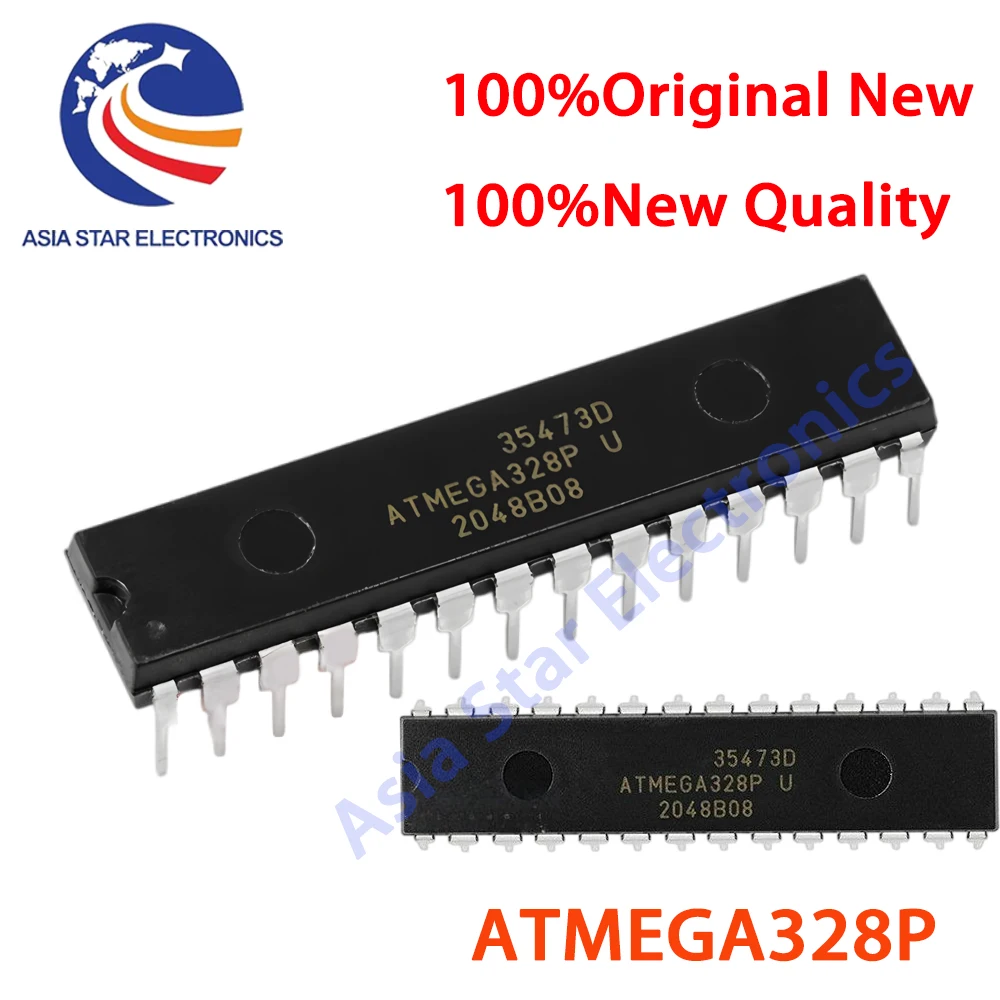 Microcontrolador ATMEGA328P-PU DIP-28 ATMEGA328P-AU QFP-32 ATMEGA328-PU CHIP ATMEGA328 ATMEGA328P MCU AVR 32K 20MHz FLASH