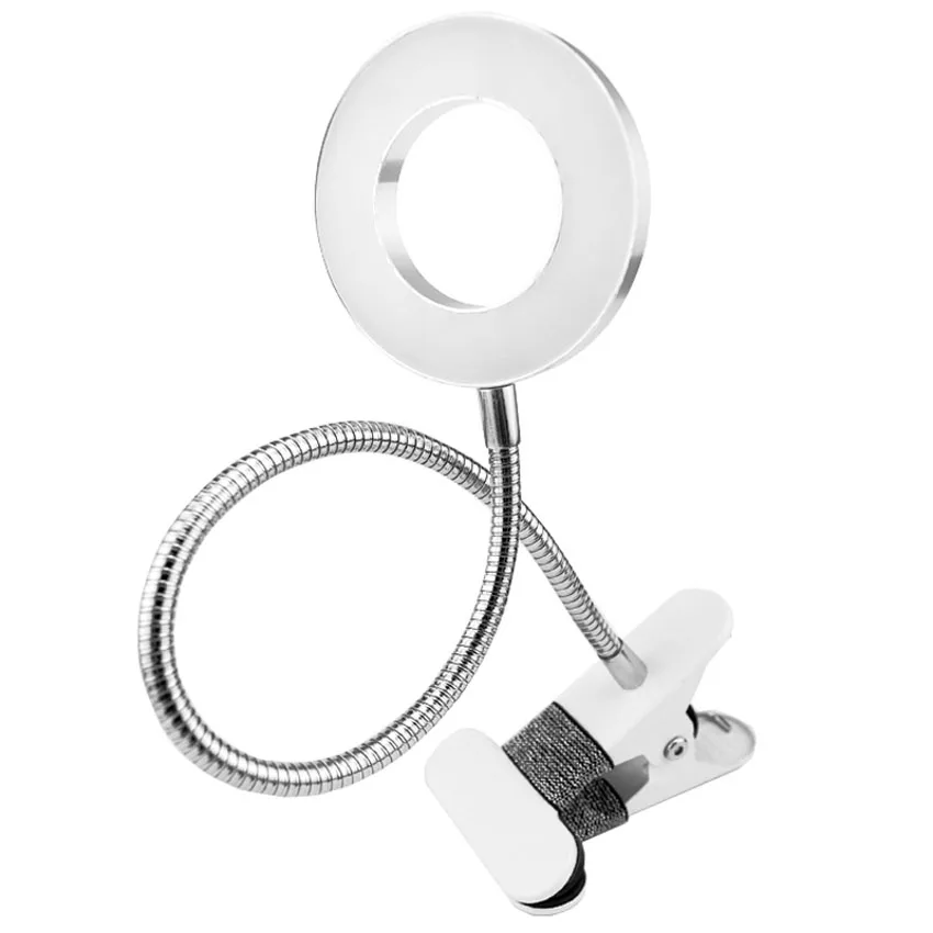 Lampada per tatuaggi con morsetto lampada a LED USB luce fredda attrezzatura per illuminatore per trucco per sopracciglia strumenti per saloni di bellezza per unghie per tatuaggi migliorati