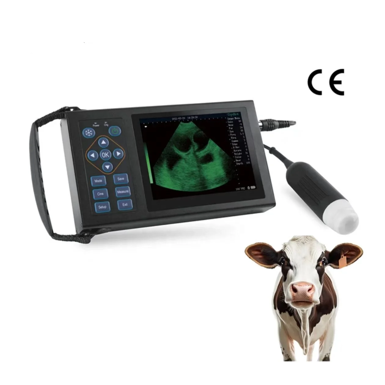 Portable Pig Cow Goat Veteri-nary Ultra Sound Pig Preg-nancy B Ultra-sound