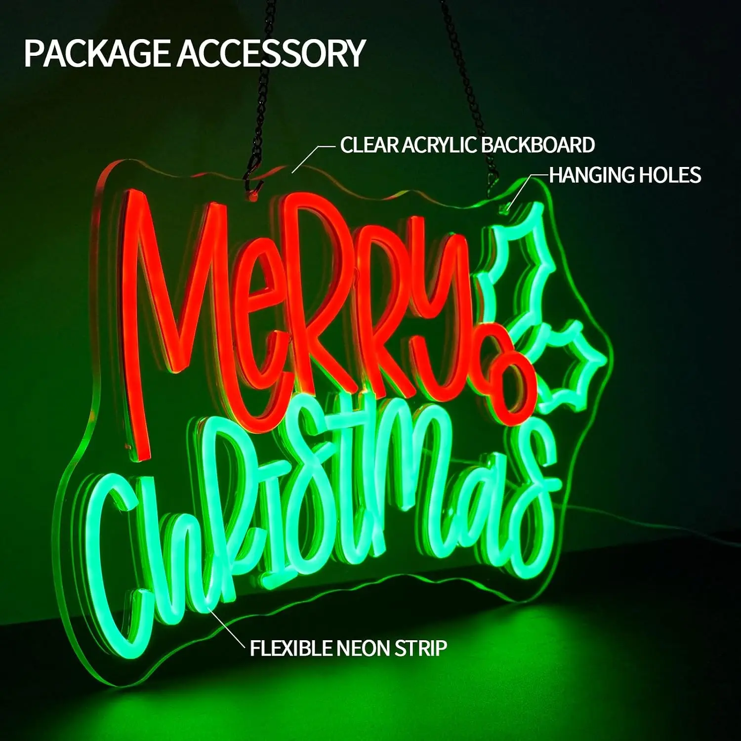 Merry Christmas Neon Sign LED Dimmable Neon Lights for Christmas Party Bedroom Shop Window Holiday New Year Wall Decor Gifts