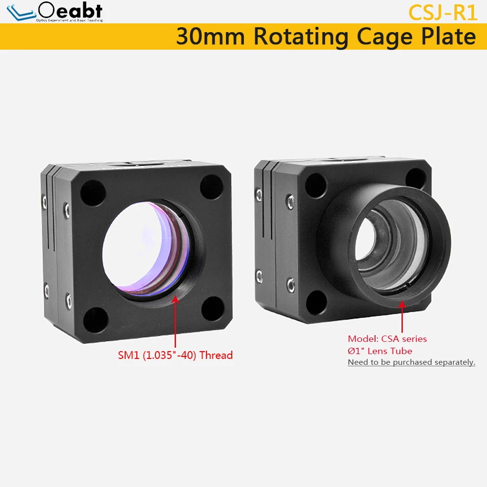 CSJ-R1 30mm Rotating Cage Plate Segment Type Cage Plate Cage Type Coaxial System Clamp Ring Lens Holder Base Optics