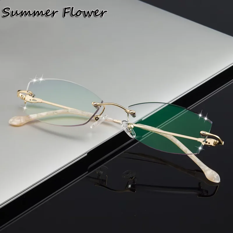 

Prescription Glasses Tint Glass Women's Eyeglasses Frames Transparent Diamond Gafas for Recipe Eyewear Myopia Read Spectacle