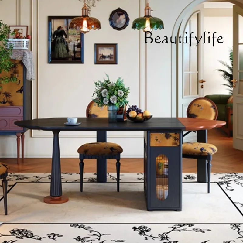 

X Folding Nordic Dining Table Chairs Wood Luxury Extending Dining Table Living Room Mid Century Mesas De Comedor Kitchen Furnitu