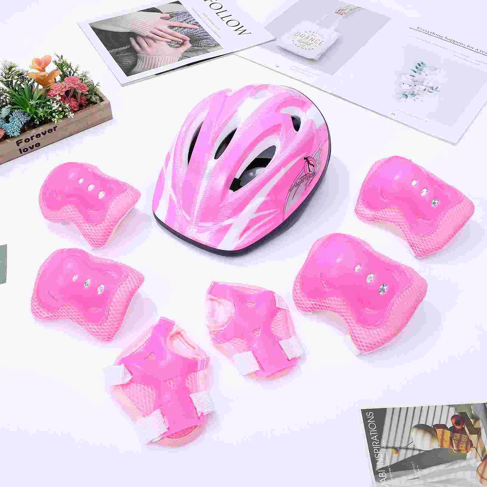 

Protective Suit Kids Bike Knee Pads Gear Kit for Skate Roller Skating Shell Pvc Skateboarding Child Scooter