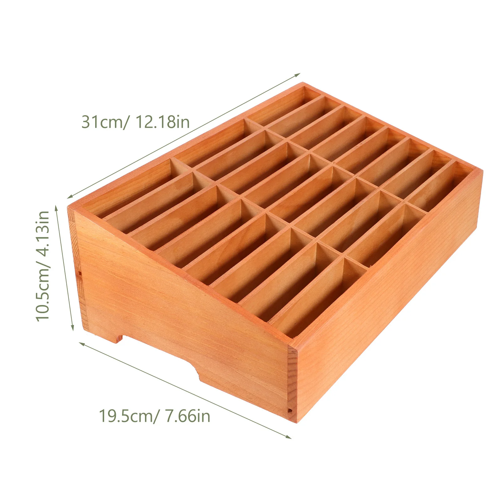 صندوق تخزين الهاتف الخليوي سطح المكتب الخشب المنظم مقصورات متعددة قلم رصاص الهواتف المحمولة عن بعد مقص آلة حاسبة USB