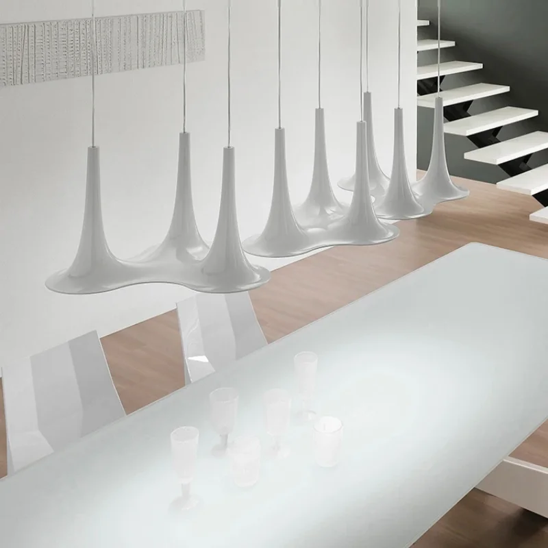 

Modern Nordic LED White Pendant Light Creative Home Kitchen Bar Counter Dining Room Living Room Bar Decoration Hanging Lamp
