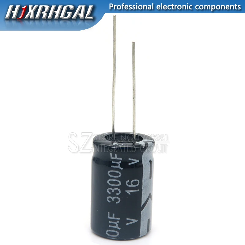 10PCS 16V3300UF 13X25MM 3300UF 16V 13*25 Electrolytic capacitor