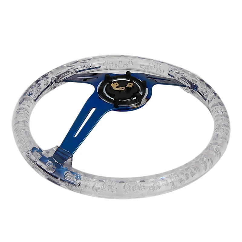 Universal Car Acrylic Transparent Racing Sports Steering Wheel