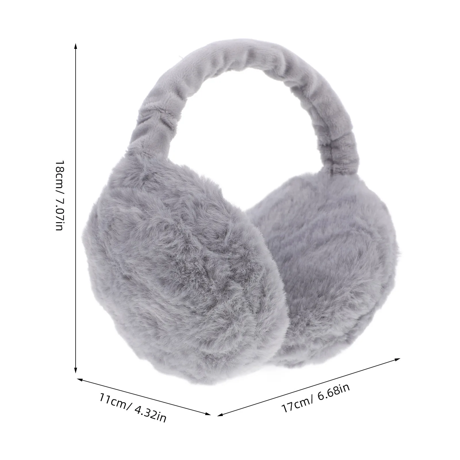 الإبداعية هدية الشتاء الأذن دفئا غطاء للأذنين الدافئة أغطية الرأس ملحق للنساء الفتيات غطاء للأذنين الرمادية تدفئة الأذن