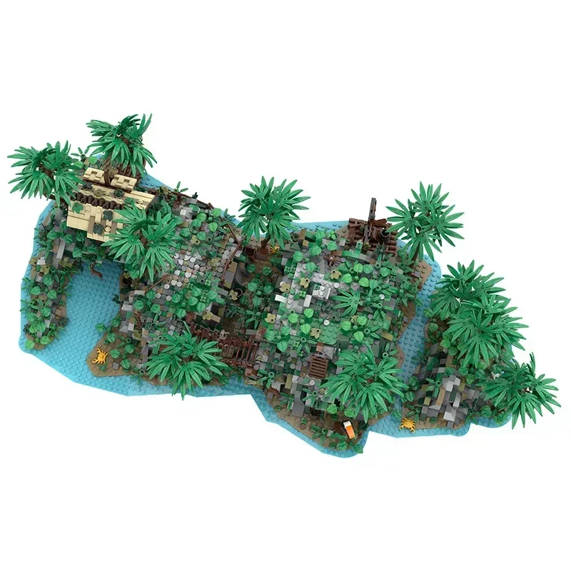 Berühmte Film Modell Moc Gebäude Ziegel Reichtum Pirate Island Technologie Modulare Blöcke Geschenke Weihnachten Spielzeug DIY Sets Montage
