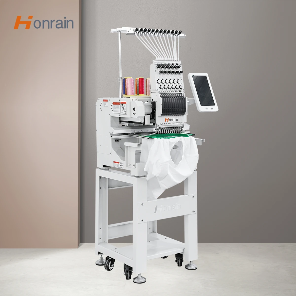 Home Use Single Head Embroidery Machine High Speed Low Noise 9/12 Needle Complete Accessories