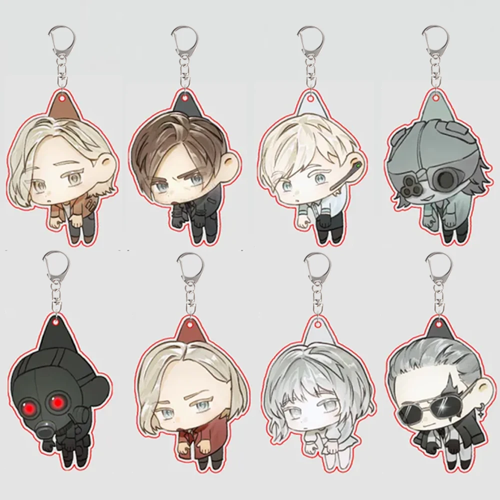 

RE9 RE Game Leon Claire Acrylic Keychain Zombie Survival Horror Game Fans Gift Backpack Pendant Anime Cosplay Accessories