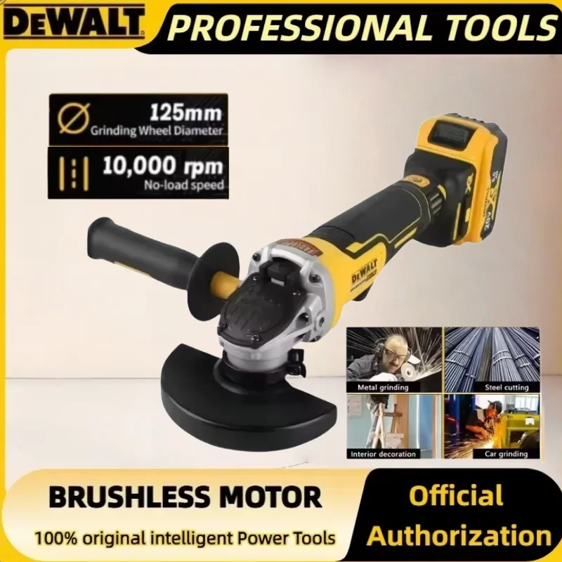 Brushless Angle Grinder Battery Powered - Amoladora Angular de Cabezal Plano Dewalt