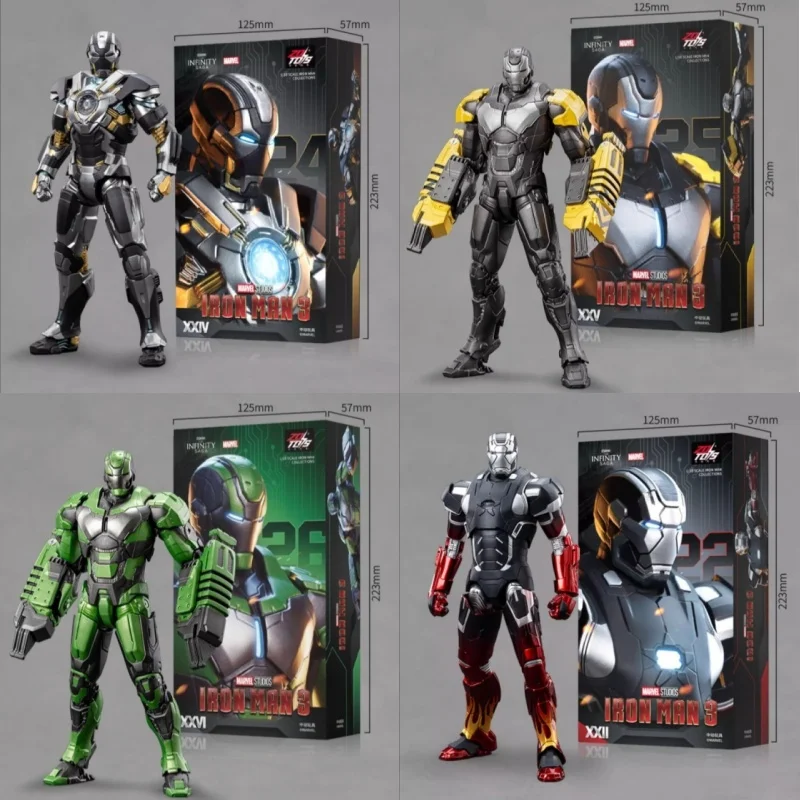 

Original ZD Toys Marvel License Iron Man MK22 MK24 MK25 MK26 MK40 Action Figures Limited Edition Ornaments Statue Collection