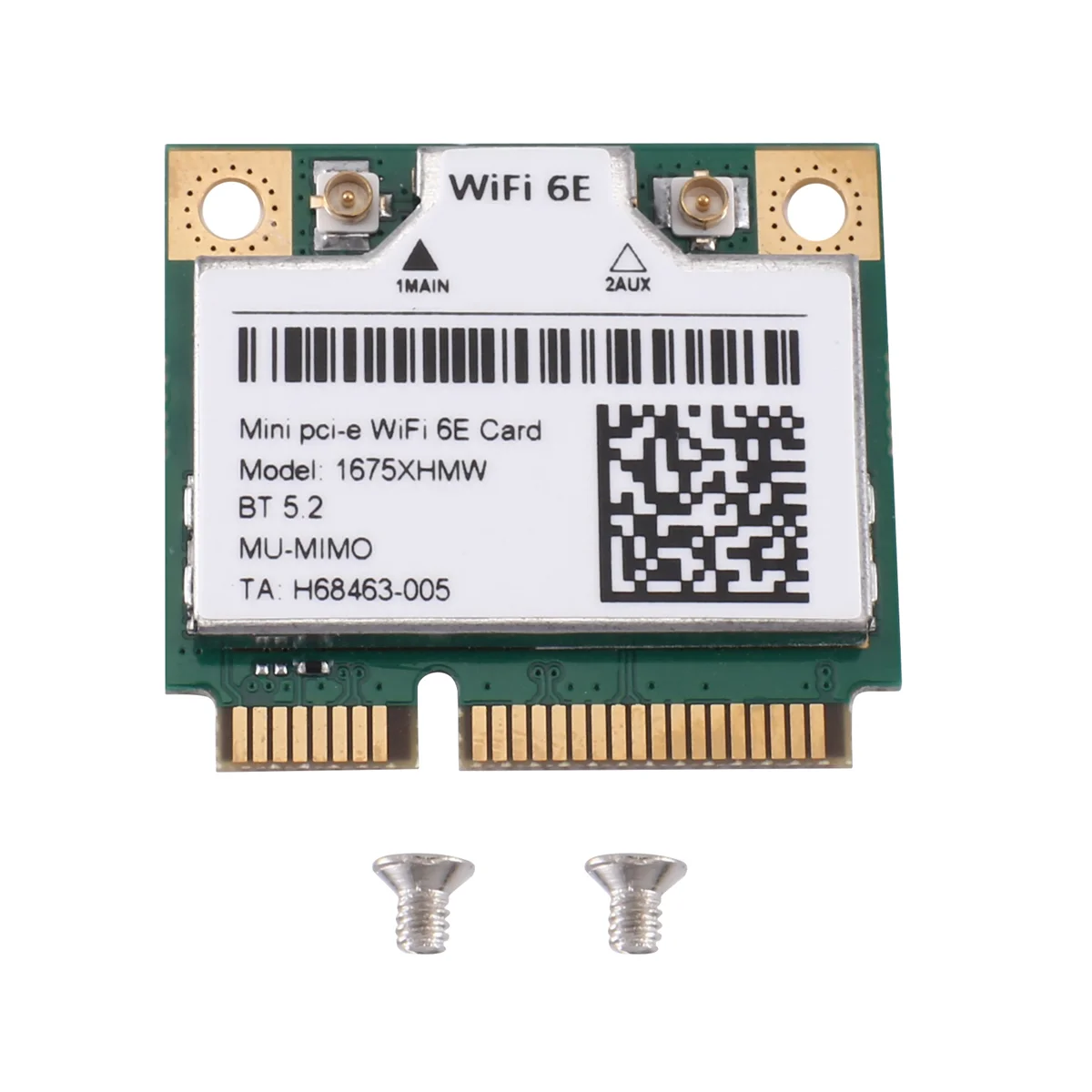 1675X 1675XHMW AX210 WiFi Card WiFi 6E 802.11AX 2.4G 5G 6G 5374Mbps Bluetooth 5.2 Mini Pcie WiFi Network