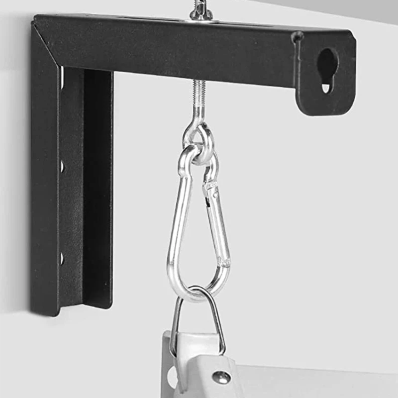 Adjustable Projector Screen L Brackets, 6Inch Wall or Ceiling Mount with Extension Hooks, Supports up to 80 Pounds