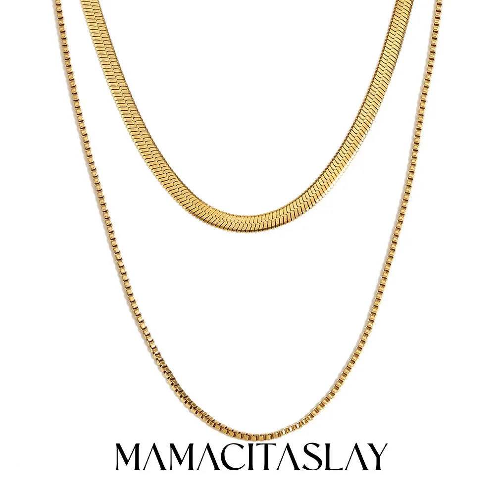 2022 di alta qualità coreano 18 carati placcato oro Fine gioielli donne fata doppie catene collane per i regali della mamma del pendente della luna