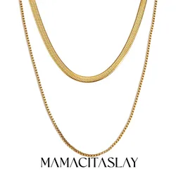 2022 di alta qualità coreano 18 carati placcato oro Fine gioielli donne fata doppie catene collane per i regali della mamma del pendente della luna della stella femminile